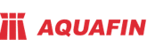 AQUAFIN logo, representing waterproofing solutions and foundation repair services by A.M. Shield Waterproofing, highlighting commitment to quality and safety in protecting homes from water damage.